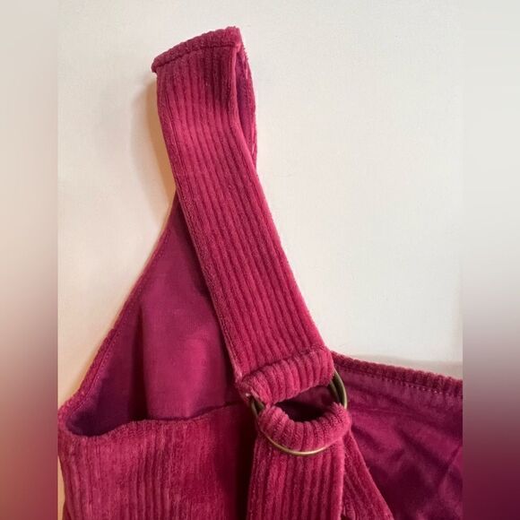 Maeve Buckle Crop Top XL Corduroy Raspberry NWT - Picture 8 of 8